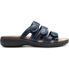 image:imageDREAM PAIRS Womens Slide Sandals Comfortable Arch Support Casual Walking Sandals Adjustable Straps Slip On Low Wedge Flat SandalsNavy