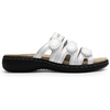 image:imageDREAM PAIRS Womens Slide Sandals Comfortable Arch Support Casual Walking Sandals Adjustable Straps Slip On Low Wedge Flat SandalsWhite