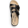 image:imageDREAM PAIRS Womens Slides Arch Support Slip on Flat Sandals Wide Plantar Fasciitis Soft Cushion Slippers With Adjustable StrapsBlack