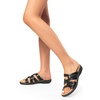 image:imageDREAM PAIRS Womens Slides Arch Support Slip on Flat Sandals Wide Plantar Fasciitis Soft Cushion Slippers With Adjustable StrapsBlack