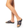 image:imageDREAM PAIRS Womens Slides Arch Support Slip on Flat Sandals Wide Plantar Fasciitis Soft Cushion Slippers With Adjustable StrapsNavy