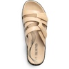 image:imageDREAM PAIRS Womens Slides Arch Support Slip on Flat Sandals Wide Plantar Fasciitis Soft Cushion Slippers With Adjustable StrapsNude