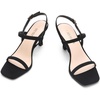 image:imageDREAM PAIRS Womens Slingback Heels Square Open Toe Strappy Sandals Ankle Strap High Heeled Dressy ShoesBlacknubuck