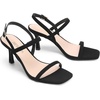 image:imageDREAM PAIRS Womens Slingback Heels Square Open Toe Strappy Sandals Ankle Strap High Heeled Dressy ShoesBlacknubuck