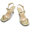 image:imageDREAM PAIRS Womens Slingback Heels Square Open Toe Strappy Sandals Ankle Strap High Heeled Dressy ShoesGold