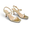 image:imageDREAM PAIRS Womens Slingback Heels Square Open Toe Strappy Sandals Ankle Strap High Heeled Dressy ShoesGold