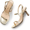image:imageDREAM PAIRS Womens Slingback Heels Square Open Toe Strappy Sandals Ankle Strap High Heeled Dressy ShoesGold
