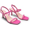 image:imageDREAM PAIRS Womens Slingback Heels Square Open Toe Strappy Sandals Ankle Strap High Heeled Dressy ShoesHot Pink