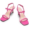 image:imageDREAM PAIRS Womens Slingback Heels Square Open Toe Strappy Sandals Ankle Strap High Heeled Dressy ShoesHot Pink