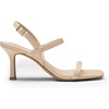 image:imageDREAM PAIRS Womens Slingback Heels Square Open Toe Strappy Sandals Ankle Strap High Heeled Dressy ShoesNude