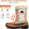 image:imageDREAM PAIRS Womens Snow BootsBeigeWhite