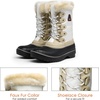 image:imageDREAM PAIRS Womens Snow BootsBeigeWhite