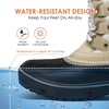 image:imageDREAM PAIRS Womens Snow BootsBeigeWhite