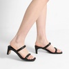image:imageDREAM PAIRS Womens Square Toe Heels for Women Two Strap Open Toe Low Block Chunky Heels Sandals Dress Pumps ShoesBlack