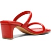 image:imageDREAM PAIRS Womens Square Toe Heels for Women Two Strap Open Toe Low Block Chunky Heels Sandals Dress Pumps ShoesRed