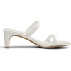 image:imageDREAM PAIRS Womens Square Toe Heels for Women Two Strap Open Toe Low Block Chunky Heels Sandals Dress Pumps ShoesWhite
