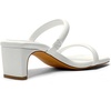 image:imageDREAM PAIRS Womens Square Toe Heels for Women Two Strap Open Toe Low Block Chunky Heels Sandals Dress Pumps ShoesWhite