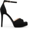 image:imageDREAM PAIRS Womens Stiletto High Heels Platform Ankle Strap Square Open Toe Dress Sexy SandalsBlacknubuck
