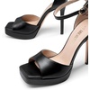 image:imageDREAM PAIRS Womens Stiletto High Heels Platform Ankle Strap Square Open Toe Dress Sexy SandalsBlackpu