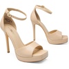 image:imageDREAM PAIRS Womens Stiletto High Heels Platform Ankle Strap Square Open Toe Dress Sexy SandalsNudepu