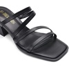 image:imageDREAM PAIRS Womens Strappy Heels Block Open Toe Low Heel Chunky Mules Sandals Dress ShoesBlack
