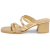 image:imageDREAM PAIRS Womens Strappy Heels Block Open Toe Low Heel Chunky Mules Sandals Dress ShoesGoldmetallic