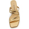 image:imageDREAM PAIRS Womens Strappy Heels Block Open Toe Low Heel Chunky Mules Sandals Dress ShoesGoldmetallic
