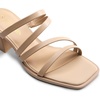 image:imageDREAM PAIRS Womens Strappy Heels Block Open Toe Low Heel Chunky Mules Sandals Dress ShoesNude