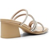image:imageDREAM PAIRS Womens Strappy Heels Block Open Toe Low Heel Chunky Mules Sandals Dress ShoesNudepearl