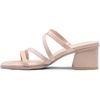 image:imageDREAM PAIRS Womens Strappy Heels Block Open Toe Low Heel Chunky Mules Sandals Dress ShoesPink