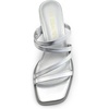 image:imageDREAM PAIRS Womens Strappy Heels Block Open Toe Low Heel Chunky Mules Sandals Dress ShoesSilvermetallic