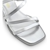 image:imageDREAM PAIRS Womens Strappy Heels Block Open Toe Low Heel Chunky Mules Sandals Dress ShoesSilvermetallic