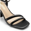 image:imageDREAM PAIRS Womens Strappy Round Heels Open Square Toe Ankle Strap Party Sandals Dress ShoesBlackpu