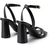 image:imageDREAM PAIRS Womens Strappy Round Heels Open Square Toe Ankle Strap Party Sandals Dress ShoesBlackpu
