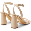 image:imageDREAM PAIRS Womens Strappy Round Heels Open Square Toe Ankle Strap Party Sandals Dress ShoesNudepu