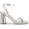image:imageDREAM PAIRS Womens Strappy Round Heels Open Square Toe Ankle Strap Party Sandals Dress ShoesSilverpu