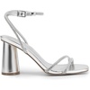 image:imageDREAM PAIRS Womens Strappy Round Heels Open Square Toe Ankle Strap Party Sandals Dress ShoesSilverrhinestone