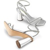 image:imageDREAM PAIRS Womens Strappy Round Heels Open Square Toe Ankle Strap Party Sandals Dress ShoesSilverrhinestone