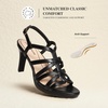 image:imageDREAM PAIRS Womens Strappy Stiletto High Heels Round Toe Platform Dress Shoes Comfortable Ankle Strap Heeled Sandals For Formal Party Wedding Evening DressBlack