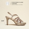image:imageDREAM PAIRS Womens Strappy Stiletto High Heels Round Toe Platform Dress Shoes Comfortable Ankle Strap Heeled Sandals For Formal Party Wedding Evening DressGold