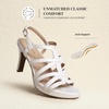 image:imageDREAM PAIRS Womens Strappy Stiletto High Heels Round Toe Platform Dress Shoes Comfortable Ankle Strap Heeled Sandals For Formal Party Wedding Evening DressWhite