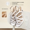 image:imageDREAM PAIRS Womens Strappy Stiletto High Heels Round Toe Platform Dress Shoes Comfortable Ankle Strap Heeled Sandals For Formal Party Wedding Evening DressWhite