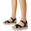 image:imageDREAM PAIRS Womens Stylish Platform Espadrille Wedge Sandals Round Toe Summer Causal Shoes Crisscross Band Adjustable Ankle Strap BuckleBlack