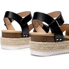 image:imageDREAM PAIRS Womens Stylish Platform Espadrille Wedge Sandals Round Toe Summer Causal Shoes Crisscross Band Adjustable Ankle Strap BuckleBlack
