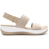 image:imageDREAM PAIRS Womens Walking Sandals Lightweight Soft Footbed Low Wedge Comfort Indoor Outdoor Flat SandalsBeige