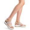 image:imageDREAM PAIRS Womens Walking Sandals Lightweight Soft Footbed Low Wedge Comfort Indoor Outdoor Flat SandalsBeige