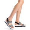 image:imageDREAM PAIRS Womens Walking Sandals Lightweight Soft Footbed Low Wedge Comfort Indoor Outdoor Flat SandalsBlack