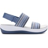 image:imageDREAM PAIRS Womens Walking Sandals Lightweight Soft Footbed Low Wedge Comfort Indoor Outdoor Flat SandalsBlue