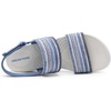 image:imageDREAM PAIRS Womens Walking Sandals Lightweight Soft Footbed Low Wedge Comfort Indoor Outdoor Flat SandalsBlue