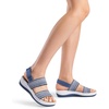 image:imageDREAM PAIRS Womens Walking Sandals Lightweight Soft Footbed Low Wedge Comfort Indoor Outdoor Flat SandalsBlue